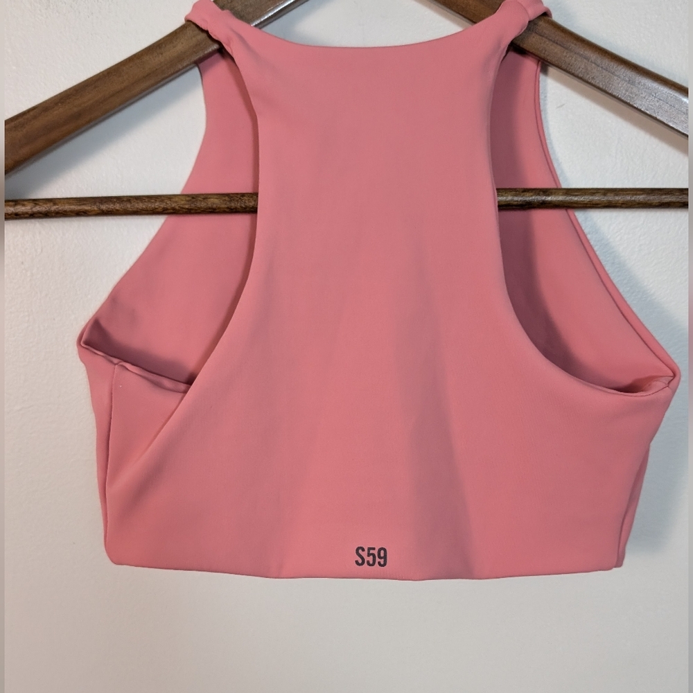 SPLITS59 Pink Claudia Techflex Sports Bra Size XS - Picture 3 of 8